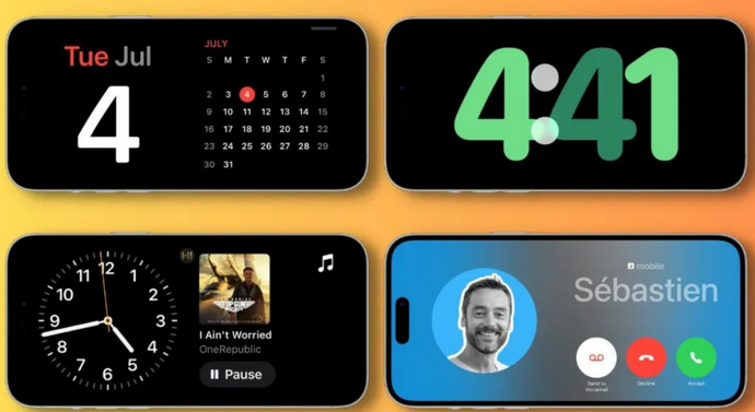 大武口苹果手机维修分享iOS17横屏充电待机显示有什么好处 