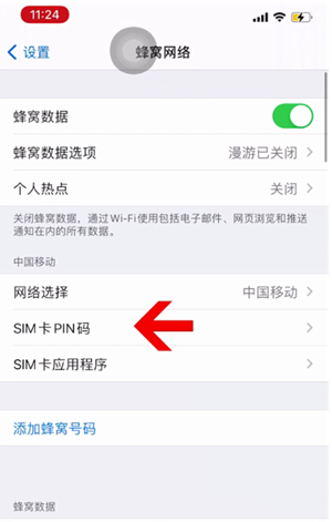 大武口苹果14维修网分享如何给iPhone14的SIM卡设置密码 