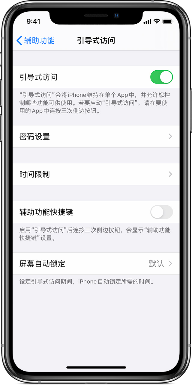 大武口苹果手机维修分享如何在 iPhone 上退出引导式访问 