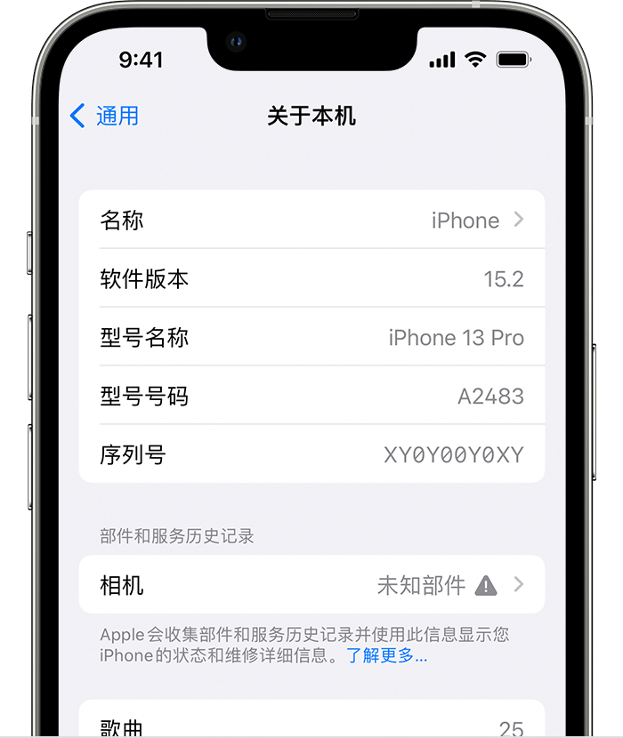 大武口苹果维修分享iPhone 出现提示相机“未知部件”是什么原因？ 