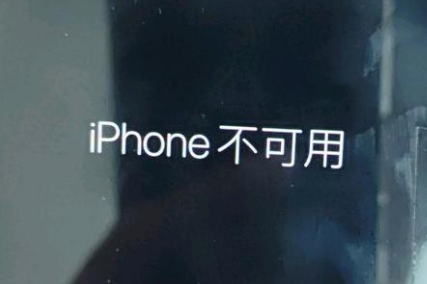 大武口苹果服务网点分享锁屏界面显示“iPhone 不可用”如何解决 